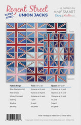 Regent Street Union Jacks paper pattern DOQ2102 by Amy Smart, Diary of a Quilter