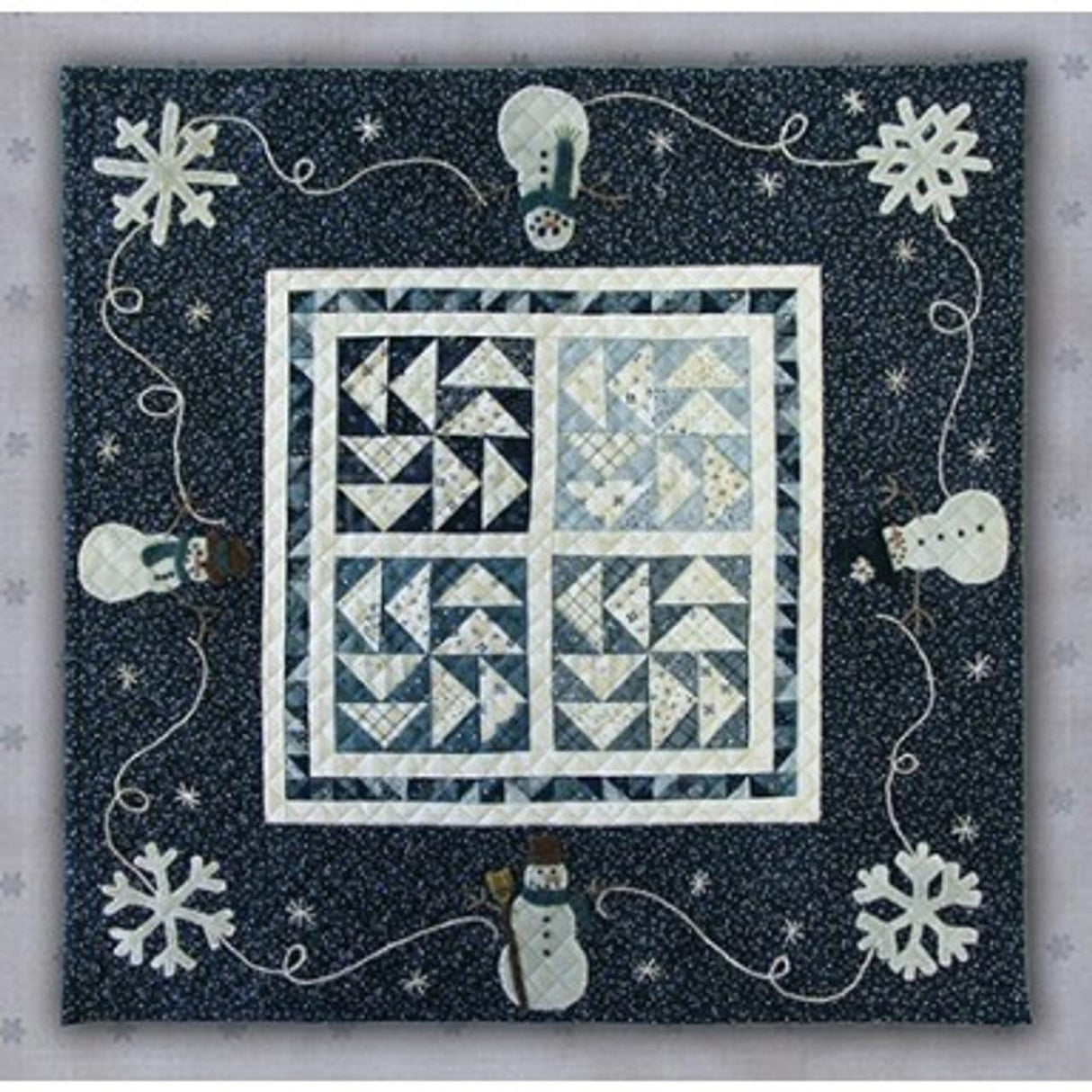 Winter-ific Quilt Pattern Only by Lisa Bongean PRI495 for Primitive Gatherings 19" x 19"