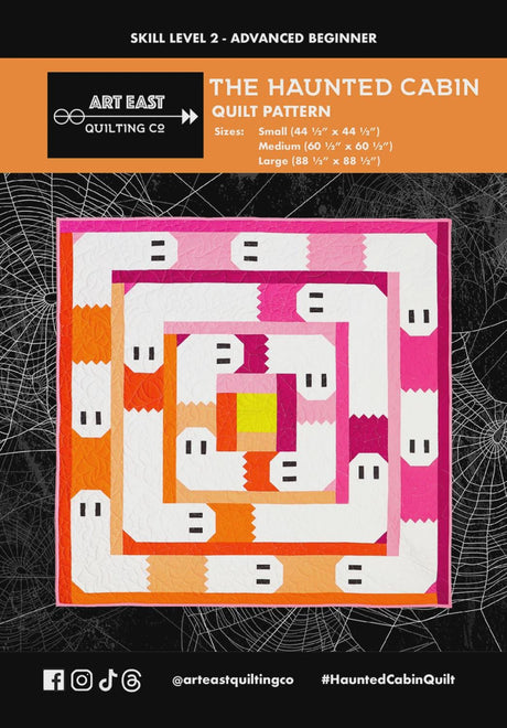 The Haunted Cabin Quilt Pattern Booklet by Art East Quilting Co AEHC0924