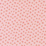 a repeating pattern of pink flowers on a light pink background.