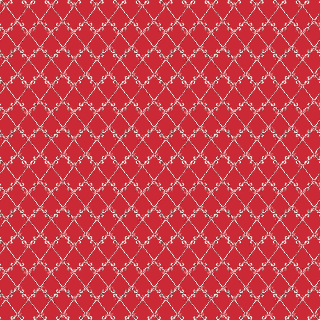 a repeating pattern of white diamond shapes on a red background.