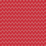 a repeating pattern of white diamond shapes on a red background.
