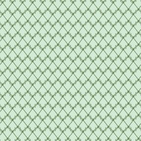 a repeating pattern of green diamond shapes arranged in a diagonal grid on a light green background.