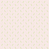 a repeating pattern of small green circles on a light pink background.