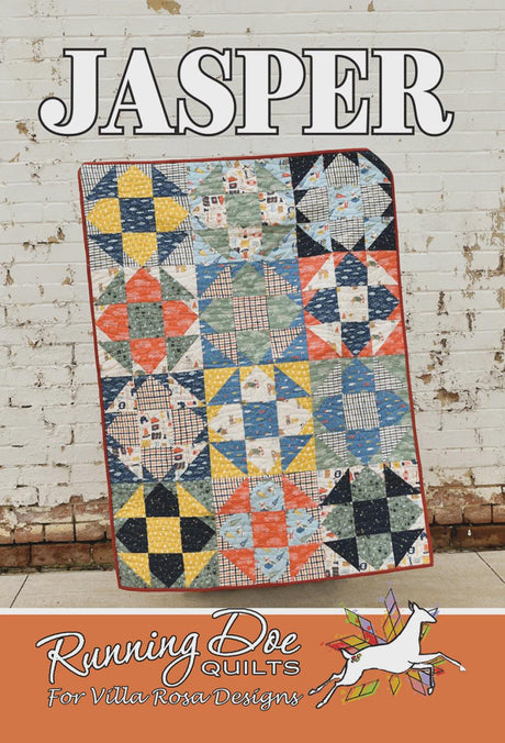 Jasper Pattern Card by Running Doe for Villa Rosa Designs finished size 36"x48"