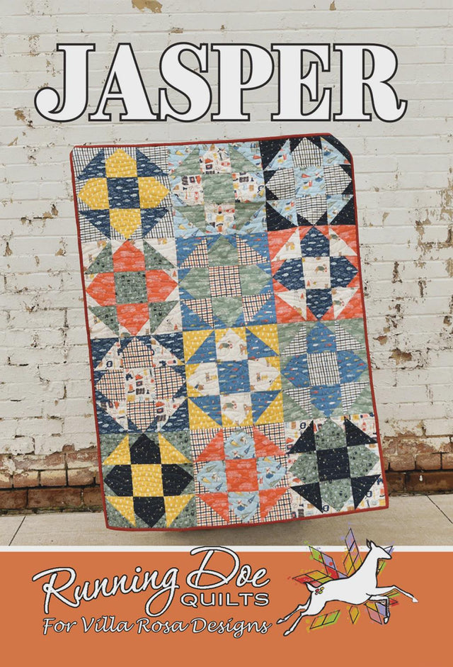 Jasper Pattern Card by Running Doe for Villa Rosa Designs finished size 36"x48"