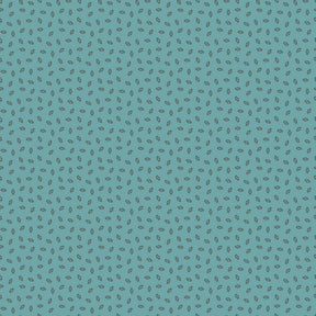 a repeating pattern of small black dots on a light blue background.