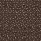 a repeating pattern of small white flowers or leaves against a brown background.