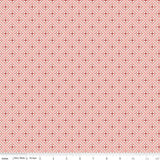 a repeating pattern of red and white diamond shapes arranged in a grid-like fashion.