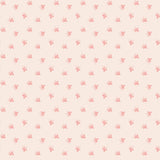 a repeating pattern of small pink flowers or leaves on a light pink background.