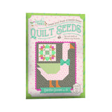 The image is a colorful quilt seed package for a quilt pattern called "Gentle Goose" by Lori Holt of Bee in my Bonnet.