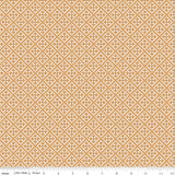 a repeating pattern of small white and orange diamond shapes arranged in a grid-like fashion.