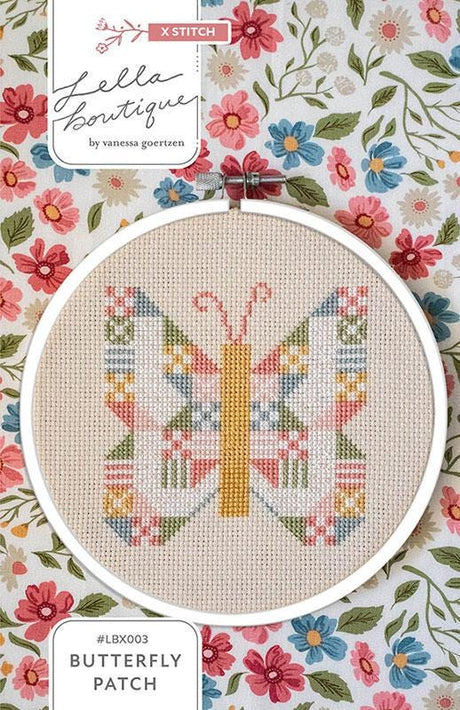 Butterfly Patch by Vanessa Goertzen for Lella Boutique X Stitch LBX003