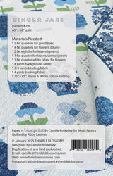 Ginger Jars Pattern by Camille Roskelley for Thimble Blossoms TBL294