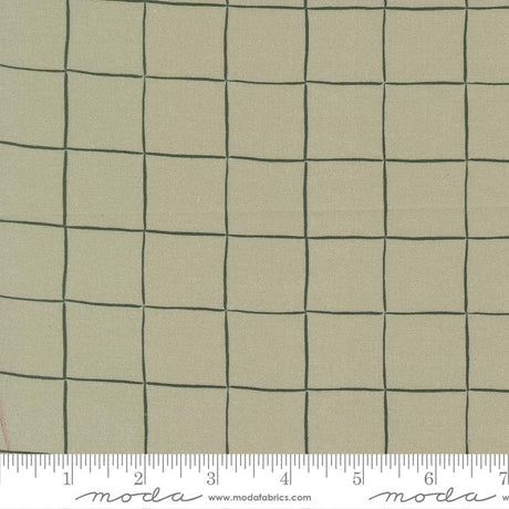 The image is a close-up of a fabric with a grid pattern of squares, measuring approximately 1.5 inches by 1.5 inches.