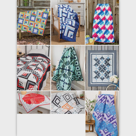 Creative Log Cabin Quilts From Annie's # 1414971 Printed soft cover book