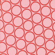 a repeating pattern of pink circles on a pink background.