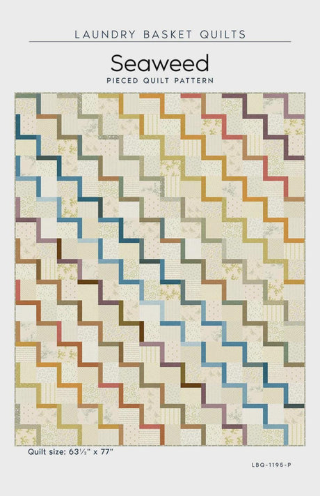 Seaweed Pieced Quilt mPattern by Laundry Basket Quilts LBQ-1195-P