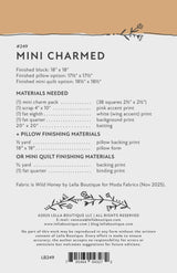 Mini Charmed Pillow or Mini Quilt Pattern by Vanessa Goertzen for Lella Boutique, LB249 Finished Size 18" x 18"