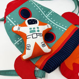 Backpack 36" x 60" Rocket Panel Only Multi 20957 11 Makes 1 Backpack & 1 Stuffy Astronaut By Stacy Iest Hsu for Moda, Not a finished Product