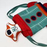 Backpack 36" x 60" Rocket Panel Only Multi 20957 11 Makes 1 Backpack & 1 Stuffy Astronaut By Stacy Iest Hsu for Moda, Not a finished Product