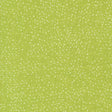 The image is a close-up of a fabric with a green color and small white dots or specks scattered across it.