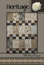 Heritage Quilt Pattern Card for Villa Rosa Designs finished size 45" x 59"