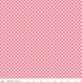 Pretty Kitty™ Polka Dot Pink Yardage C15655-PINK by Doodlebug Designs for Riley Blake Designs Sold in 1/2 yard increments