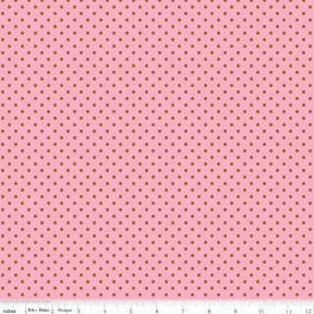 Pretty Kitty™ Polka Dot Pink Yardage C15655-PINK by Doodlebug Designs for Riley Blake Designs Sold in 1/2 yard increments
