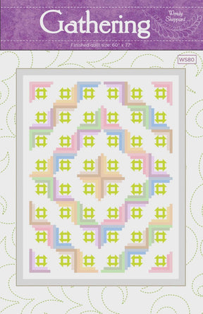 Gathering WS80 By Wendy Sheppard Printed Pattern Only Finished 60" x 77"
