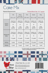 Cake Mix Quilt Pattern by Cluck Cluck Sew CCS227