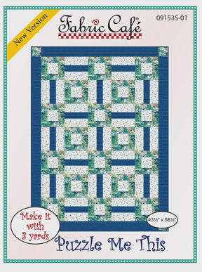 Puzzle Me This Pattern by Fabric Cafe 43.5" x 58.5" FC091535-01 Bin MP