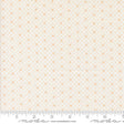 a fabric with a repeating pattern of small orange dots or stars on a light beige background. The fabric appears to be a fabric with a repeating pattern, possibly a fabric with a geometric or polka dot design. The image does not contain any text or other objects, and the focus is on the pattern and color of the fabric.