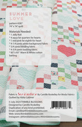 Summer Love Pattern by Camille Roskelley for Thimble Blossoms TBL287