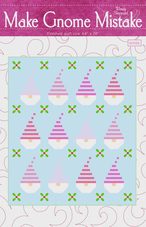 Make Gnome Mistake WS56 By Wendy Sheppard Printed Pattern Only Finished 64" x 74"