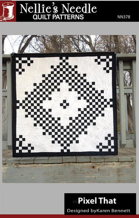 Pixel That Quilt Pattern NN378 From Nellie's Needle Quilt Patterns Designed By Karen Bennett