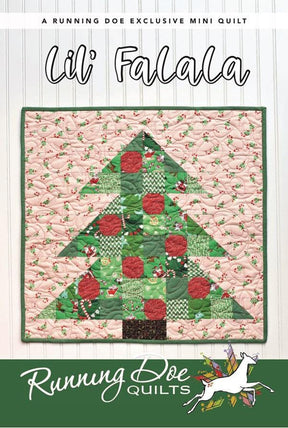 Lil' Fa La La Villa Rosa pattern by Running Doe Quilts 22" x 22"