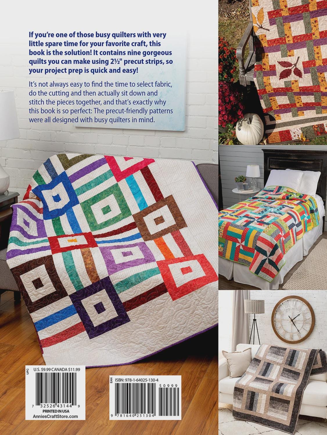 Time Saving Quilts with 2 1/2 inch Strips # 141463 Soft Cover Book