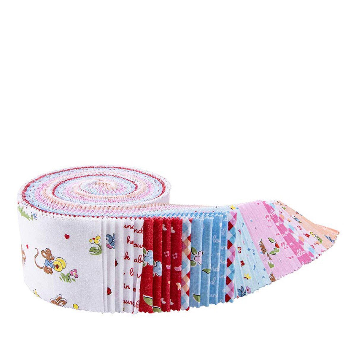 Love Notes 2 1/2" Rolie Polie for Riley Blake Designs includes 40 pieces RP-16380-40