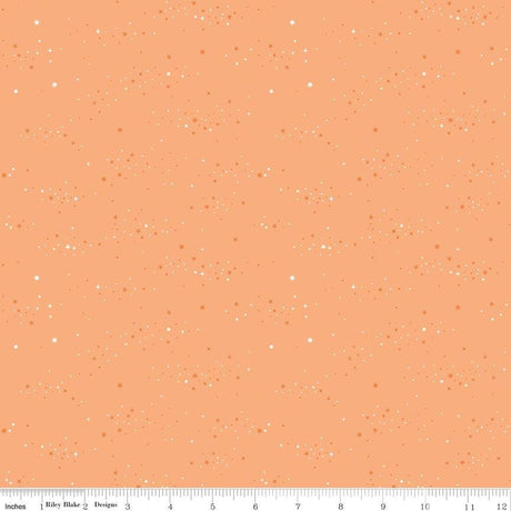 The image is a fabric with a pattern of small white dots or stars scattered across it, creating a starry or speckled appearance.
