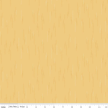 The image is a repeating pattern of small white lines or dots on a yellow background.