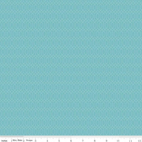 a repeating pattern of hexagonal shapes in various shades of blue, creating a visually striking and geometric design.