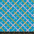 a vibrant and colorful pattern of intersecting lines in various shades of blue, yellow, and pink.