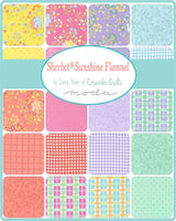 The image is a collage of various colorful fabric patterns, including floral, plaid, and geometric designs, arranged in a grid format.