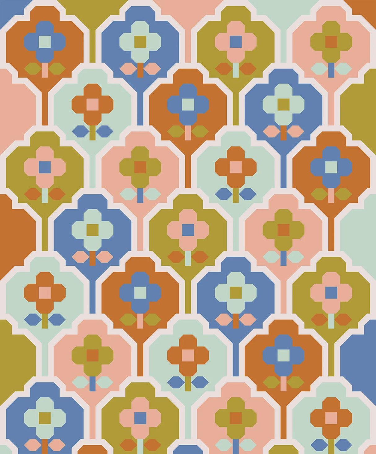 Wallflower Quilt Pattern PPP25 from Pen & Paper Patterns By Lindsey Neill