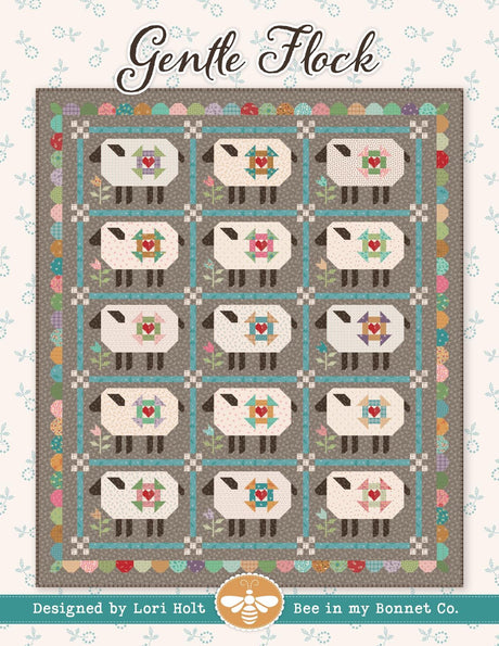 Gentle Flock Quilt Pattern ISE-309 - by Lori Holt of Bee In My Bonnet for Its Sew Emma Finished Size 71 1/2" x 83 1/2"
