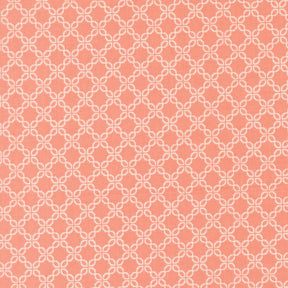 a repeating pattern of white and peach-colored diamond shapes arranged in a grid-like fashion.