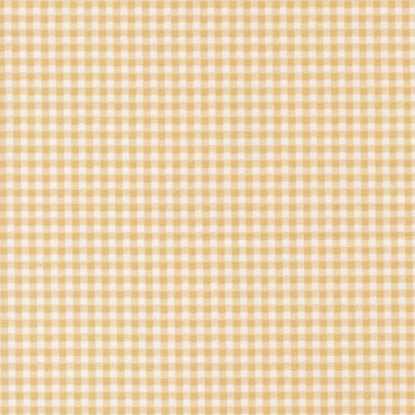 a repeating pattern of a gingham fabric with a light yellow to white color scheme. The pattern consists of a grid-like design with alternating squares in the same color. The image does not contain any text or other discernible objects or actions.
