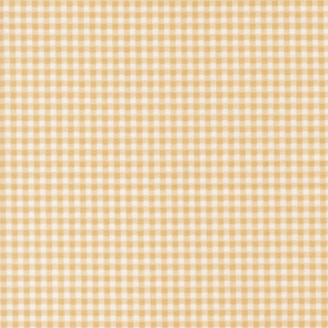 a repeating pattern of a gingham fabric with a light yellow to white color scheme. The pattern consists of a grid-like design with alternating squares in the same color. The image does not contain any text or other discernible objects or actions.