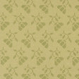 a repeating pattern of green leaf-like shapes on a beige background.